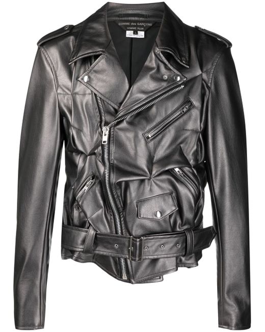 Comme Des Garçons Homme Plus crushed artificial leather jacket