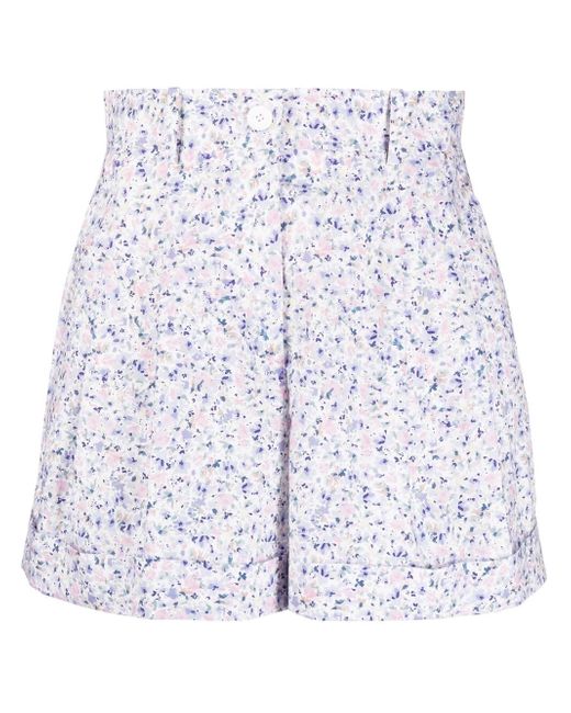 Ermanno Scervino floral-print high-waisted shorts