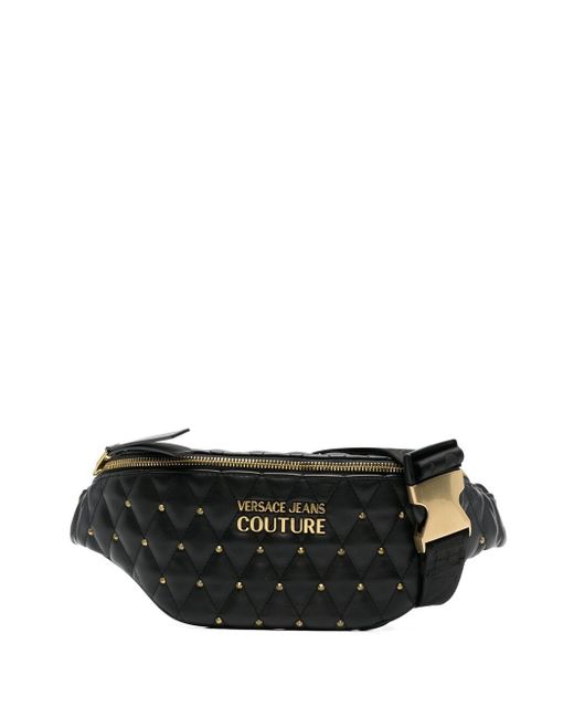 Versace Jeans Couture quilted studded belt bag