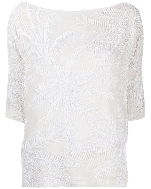 P.A.R.O.S.H. . embellished short-sleeve top