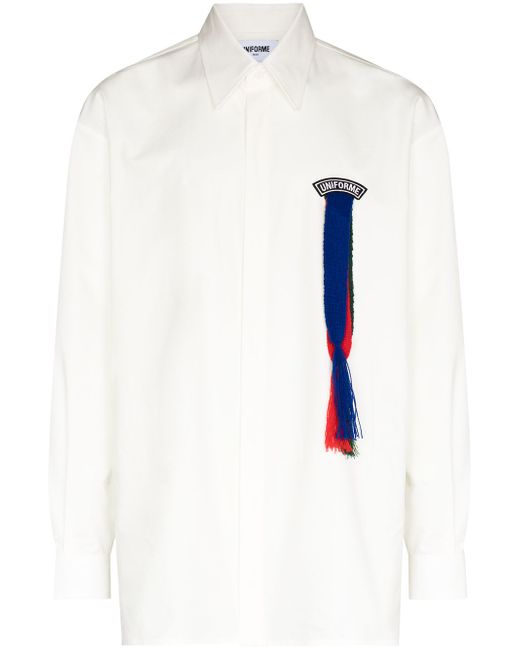 Uniforme tassel-detail long-sleeve shirt