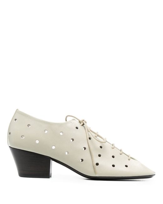 Lemaire perforated lace-up shoes