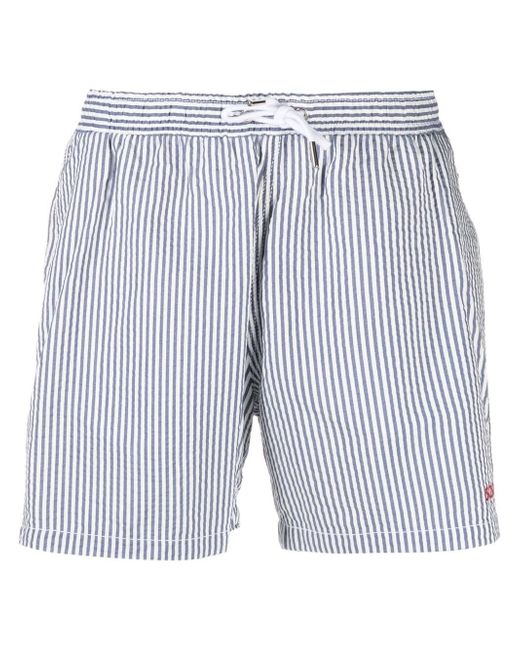 Maison Labiche stripe print swim shorts