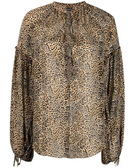 Wandering leopard print blouse