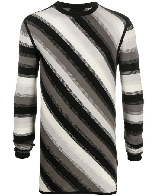 Rick Owens diagonal stripe sweater