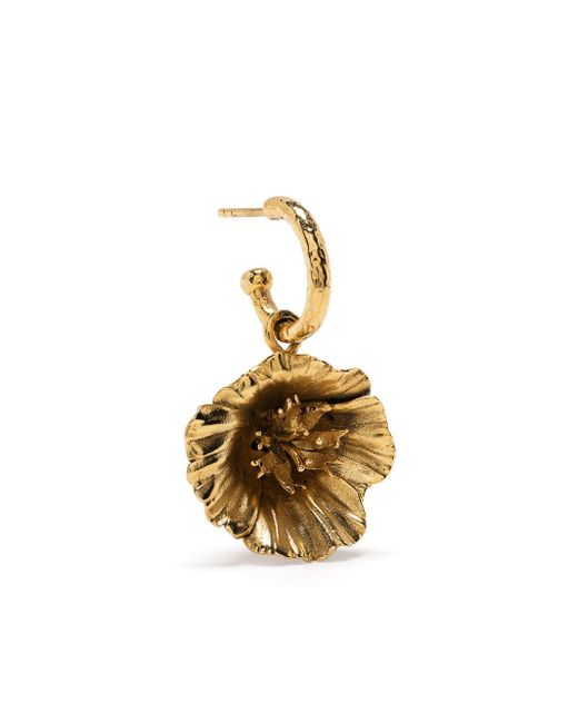 Goossens Talisman poppy flower earrings