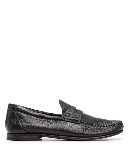 Silvano Sassetti strap-detail leather loafers