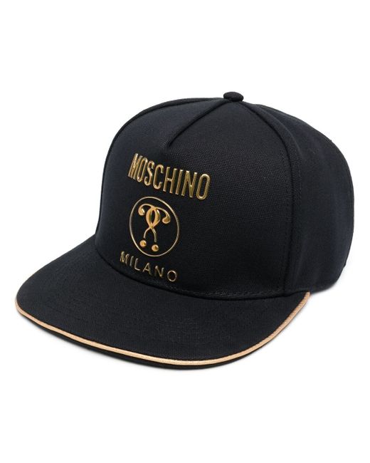 Moschino Double Question Mark logo cap