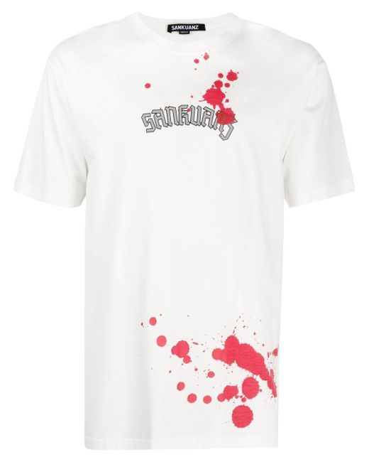 Sankuanz logo-print graphic T-shirt