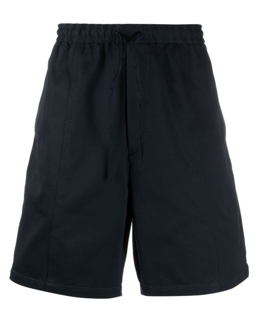 Emporio Armani wide-leg cotton track shorts