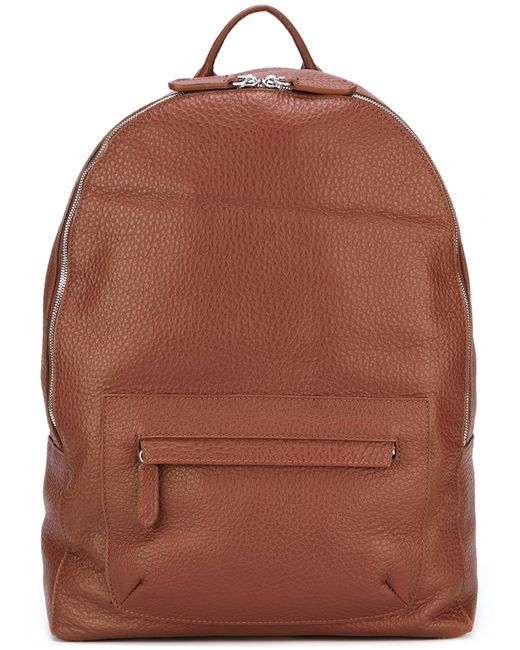 Eleventy front pocket backpack Calf Leather