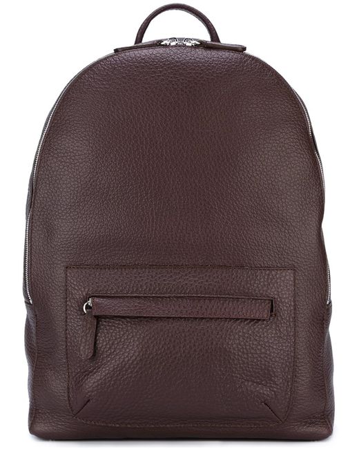 Eleventy front pocket backpack Calf Leather