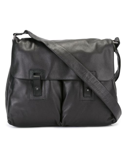 Orciani pocket detail messenger bag Leather