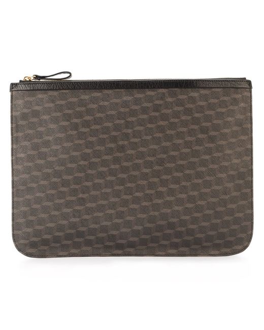 Pierre Hardy cube print top zip pouch Calf Leather