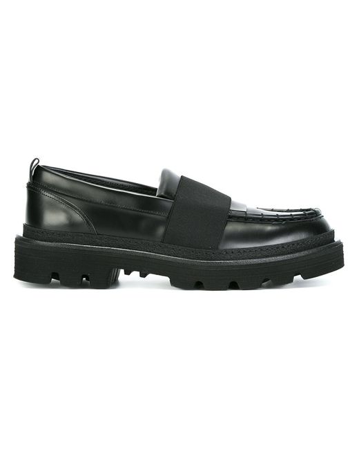 Msgm strap detail loafers 44 Leather/Nylon/rubber