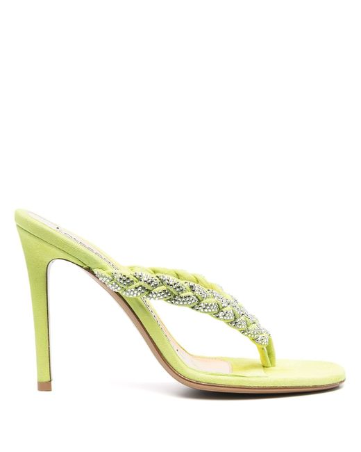 Alexandre Vauthier crystal-embellished braided sandals
