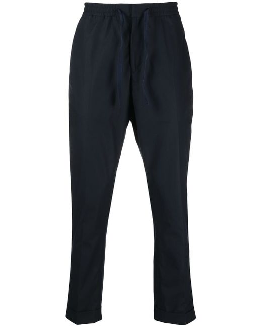 Officine Generale pressed-crease drawstring-waist trousers