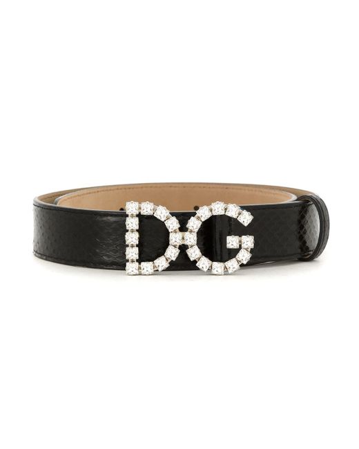Dolce & Gabbana embellished DG buckle belt
