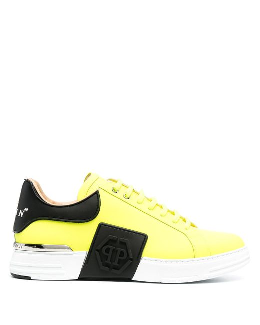 Philipp Plein two-tone lace-up trainers