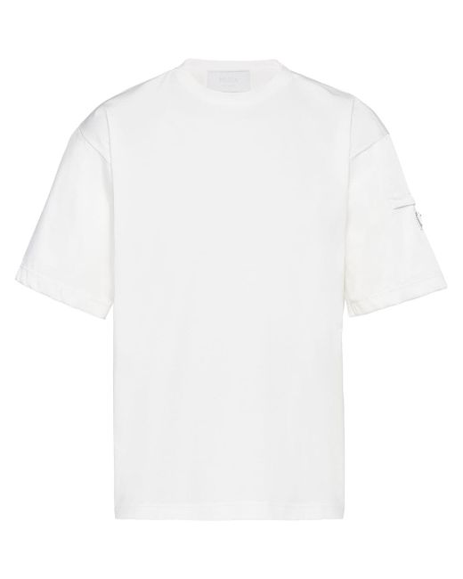 Prada logo-plaque short-sleeve T-shirt