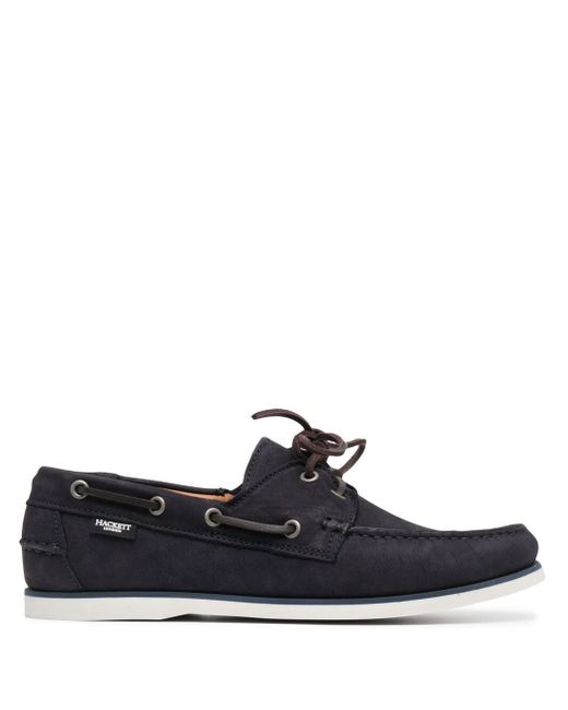 Hackett classic leather boat shoes