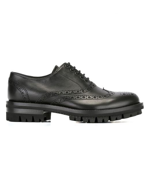 Dsquared2 ridged sole brogues 40 rubber/Leather