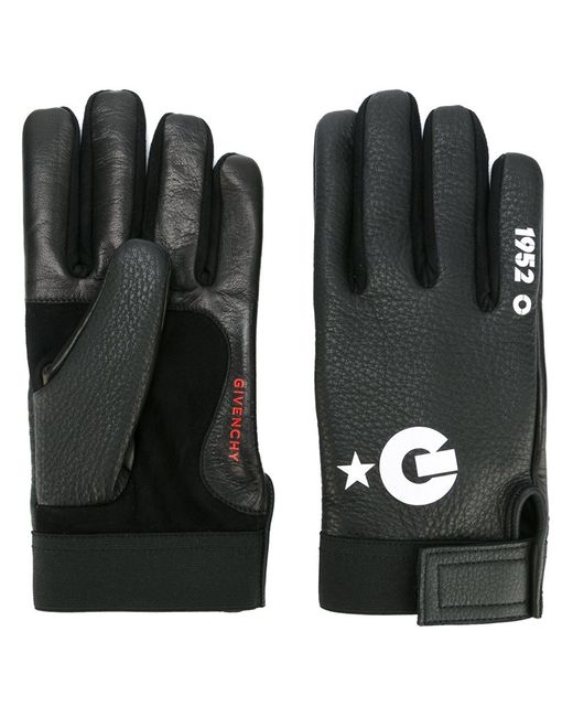 Givenchy logo gloves 8.5 Deer Skin/Lamb Skin