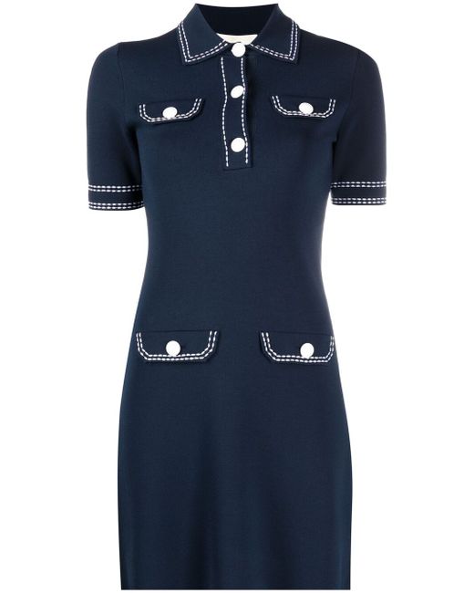 Michael Michael Kors short-sleeve fitted polo dress