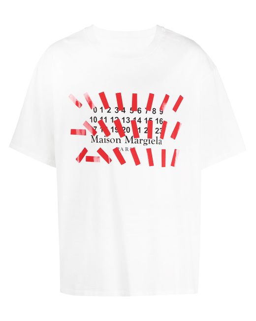 Maison Margiela logo-print oversized T-shirt