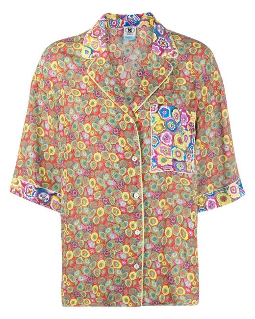 M Missoni floral-print chest-pocket shirt