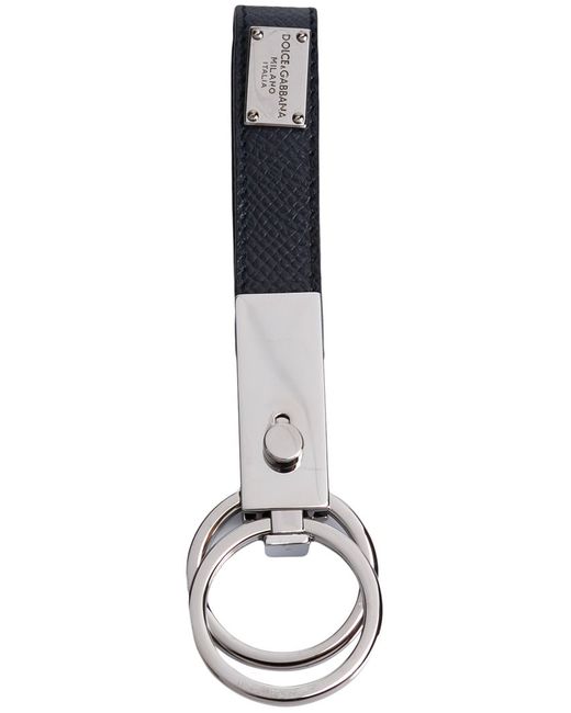 Dolce & Gabbana Dauphine key ring Leather/Steel