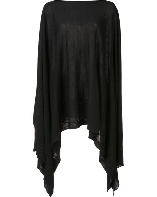 Rick Owens knitted poncho Small