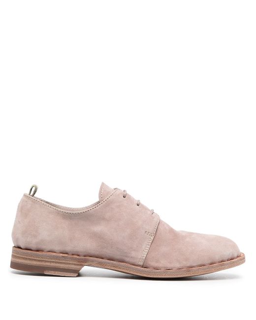 Officine Creative pull-tab lace-up leather shoes