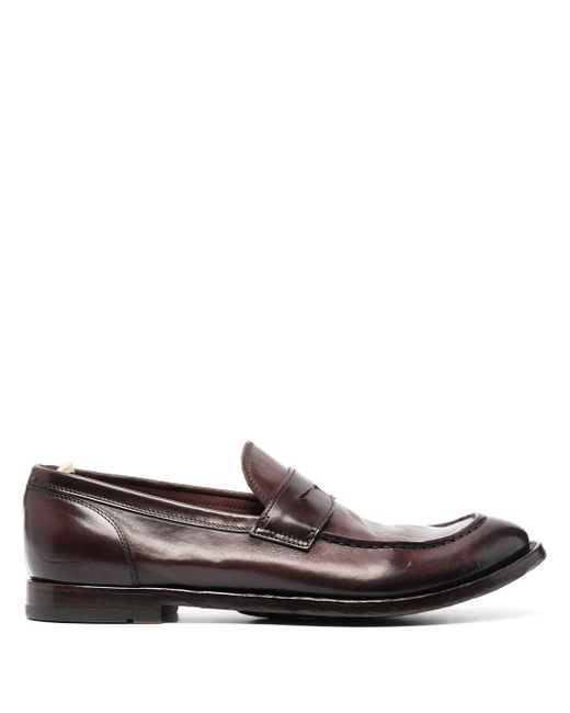 Officine Creative Anatomia leather penny loafers
