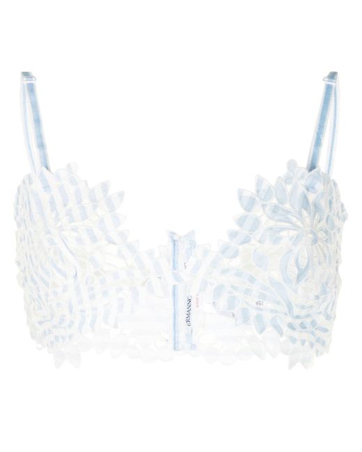 Ermanno Scervino lace-patterned cropped top