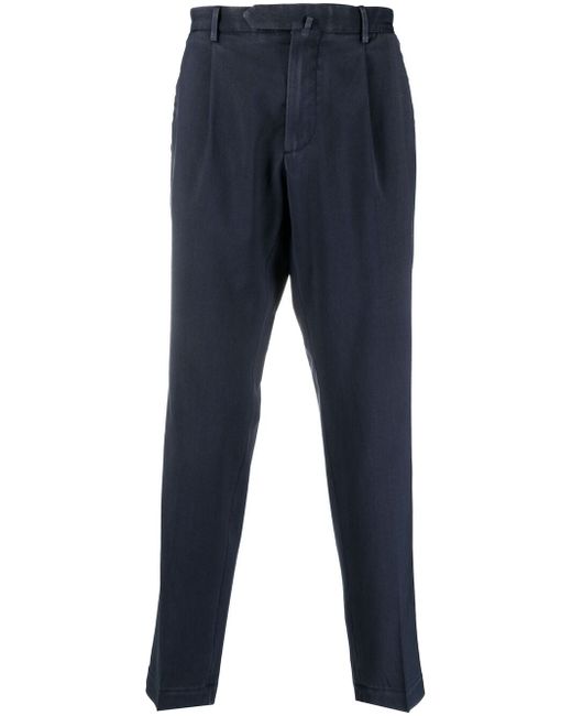 Dell'oglio box-pleat cropped trousers