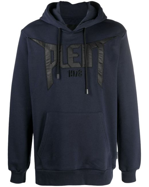 Philipp Plein appliqué logo patch hoodie