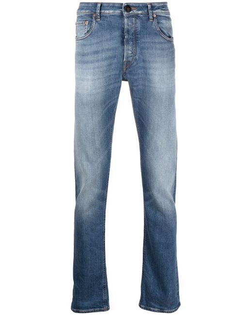 Hand Picked mid-rise straight-leg jeans