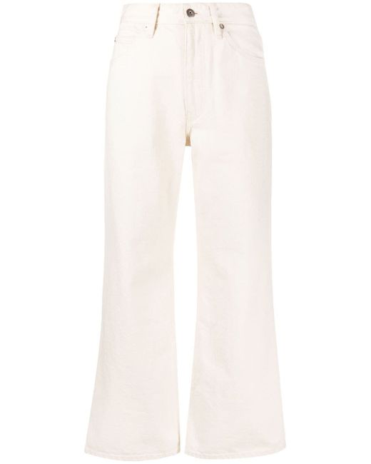 Jil Sander cropped flared trousers