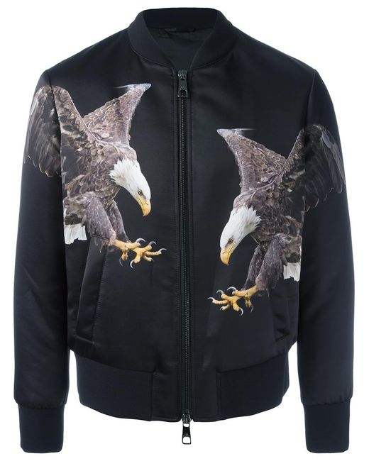 Neil Barrett eagle print bomber jacket Medium