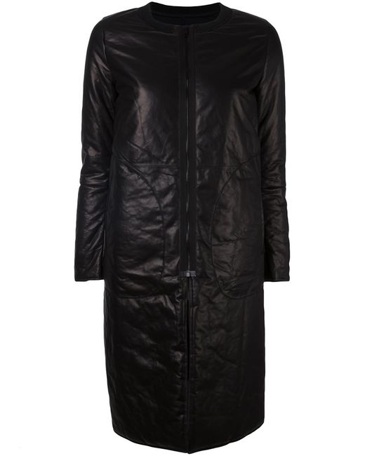 Ahirain leather zip coat XS Lamb Skin/Polyamide/Spandex/Elastane/Polyester