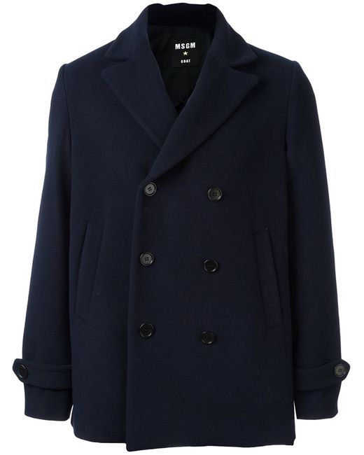 Msgm double breasted peacoat