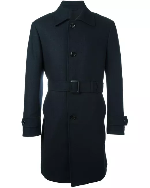 Ermenegildo Zegna belted coat 48 Cupro/Wool/Cashmere