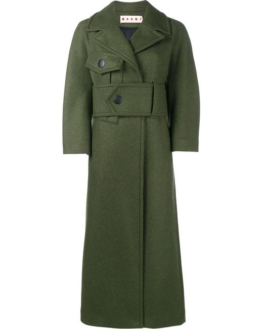 Marni long belted trench coat