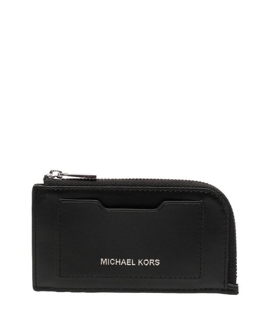 Michael Kors Collection logo-embossed zip wallet