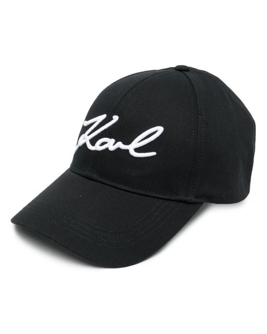 Karl Lagerfeld embroidered logo baseball cap