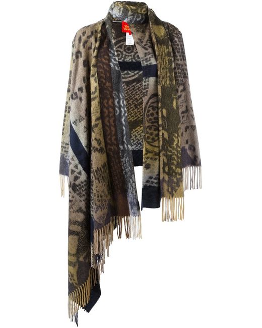 Vivienne Westwood fringed cape Wool/Cotton