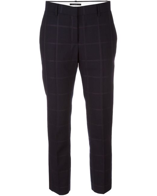Paul Smith cropped checked stitching trousers 44 Wool