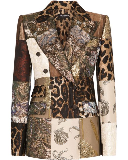 Dolce & Gabbana patchwork-print blazer
