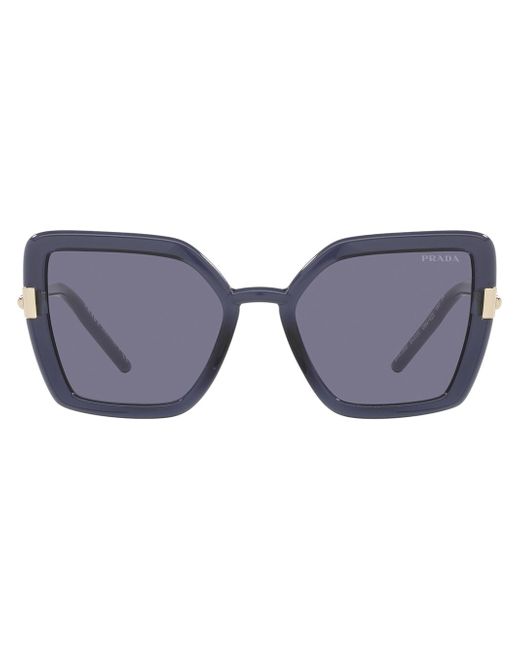 Prada oversized geometric-frame sunglasses